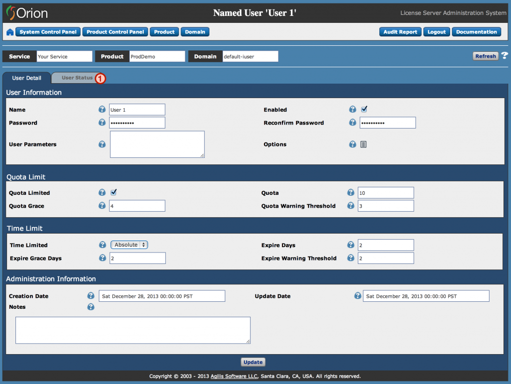 User Detail 2