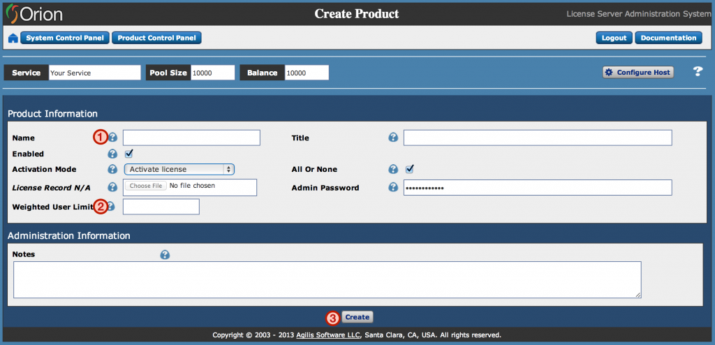create product